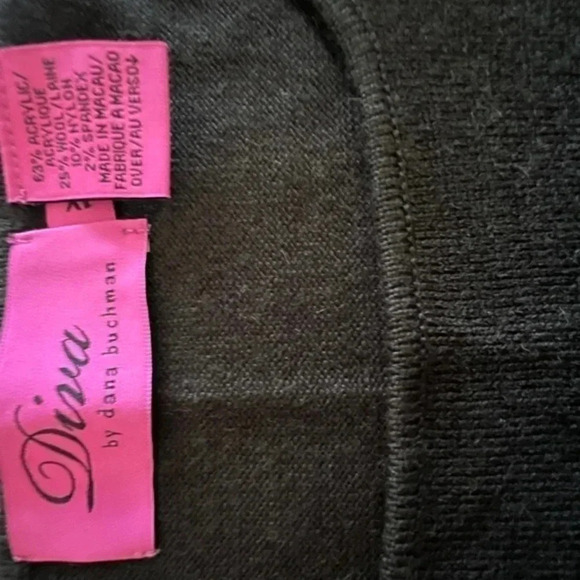 Diva by Dana Buchanan Brown Sweater Tank… Size 1x - Picture 3 of 3